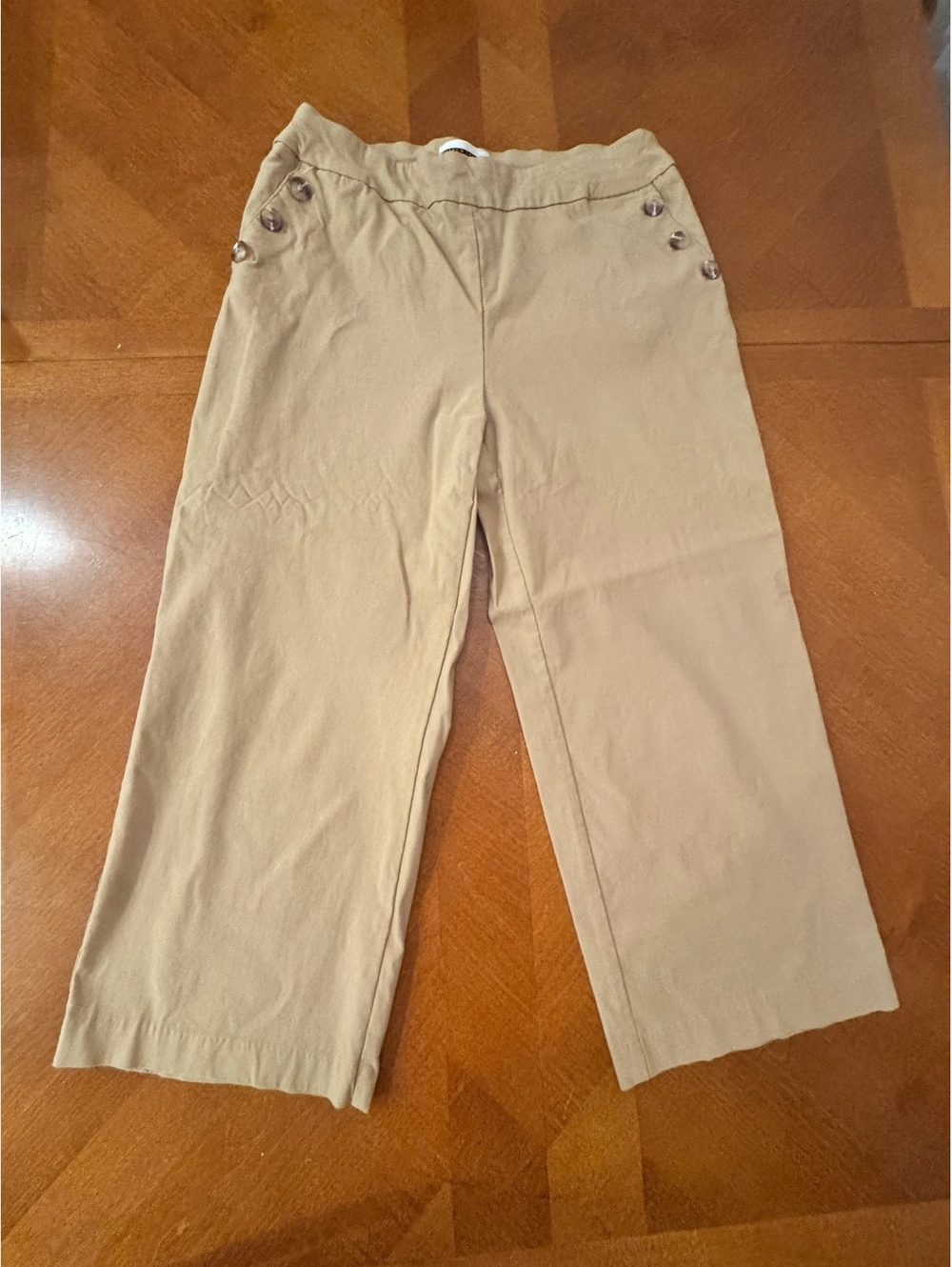 Jules & Leopold Beige Wide Leg Pants Size L j2-09